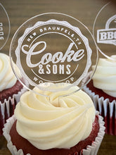 Custom Cupcake Toppers for businesses or corporate events, personalized with logos, branding, or event details. Perfect for adding a professional touch to your corporate celebrations, product launches, or promotional events, these toppers make a memorable impression and reinforce your brand identity.