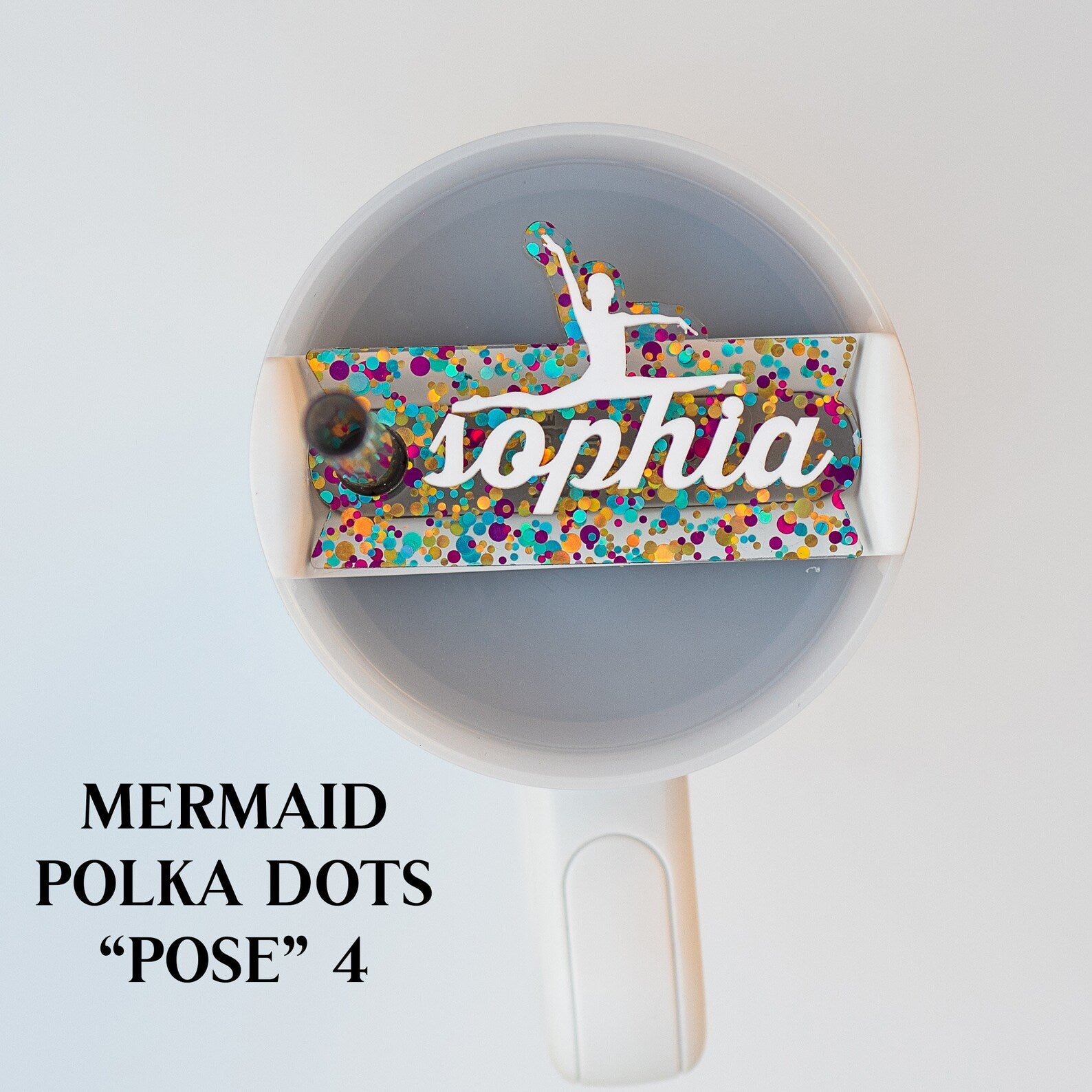 Gymnastics Themed Tumbler Name Tag, perfect for personalizing your Stanley Tumbler with a unique design. A great way to add a personal touch to your tumbler while showing off your love for gymnastics, making it both functional and stylish.