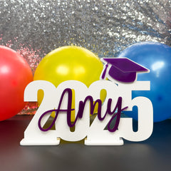 White Graduation Party Sign