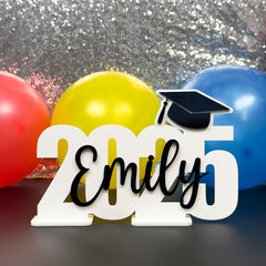 White Graduation Party Sign