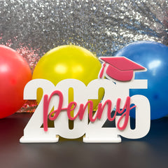 White Graduation Party Sign