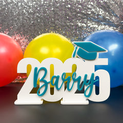White Graduation Party Sign