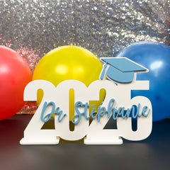 White Graduation Party Sign