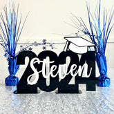 Black Graduation Party Sign