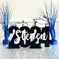 Black Graduation Party Sign