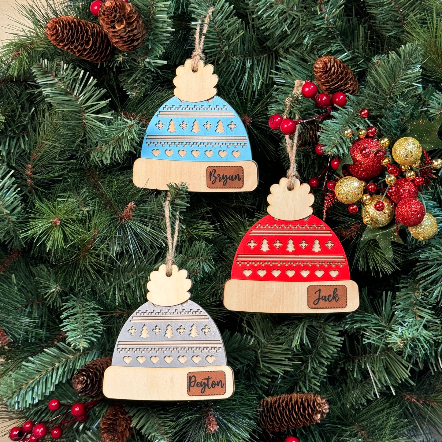 Adorable Winter Hat Styled Gift Card Holder Christmas Ornament