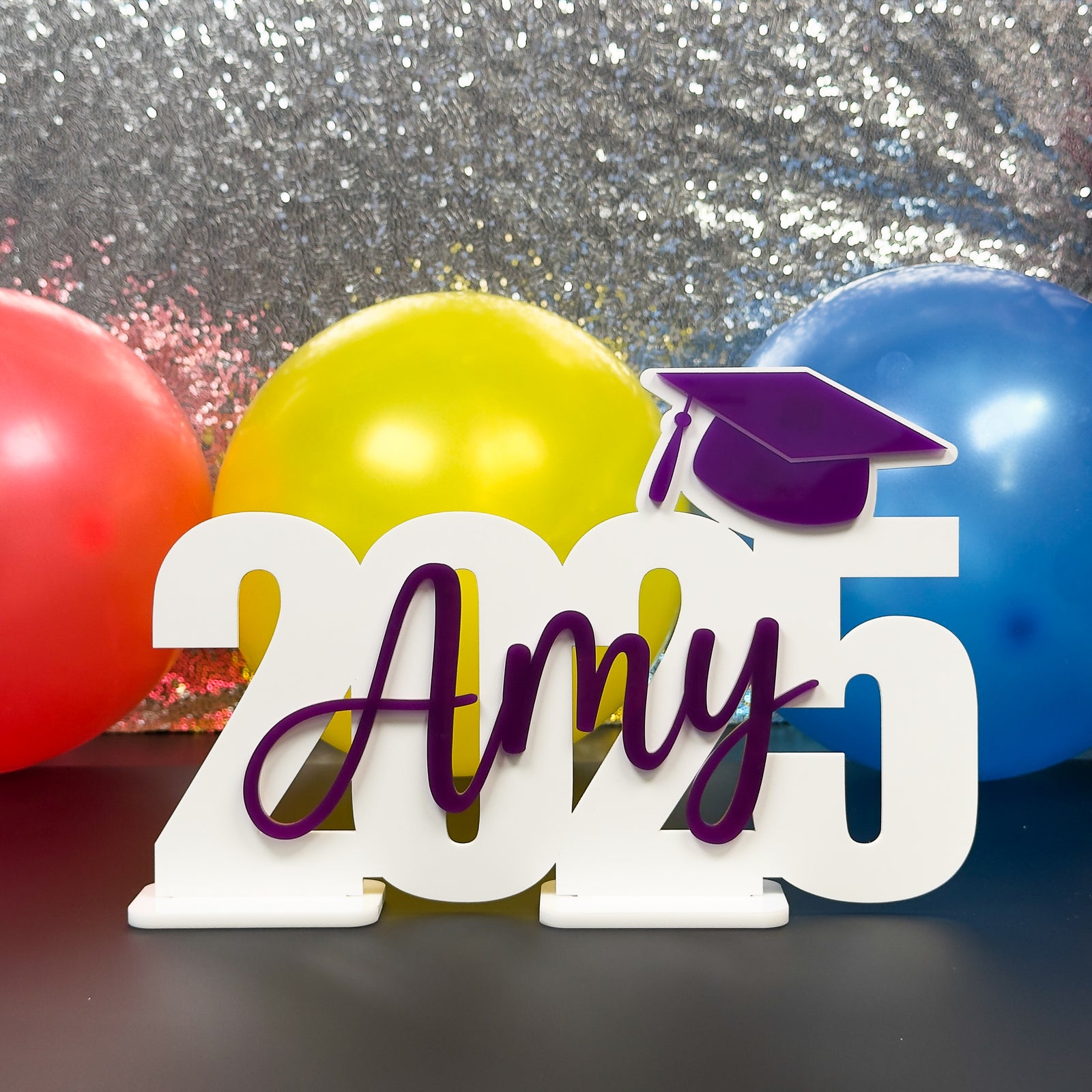 White Graduation Party Sign