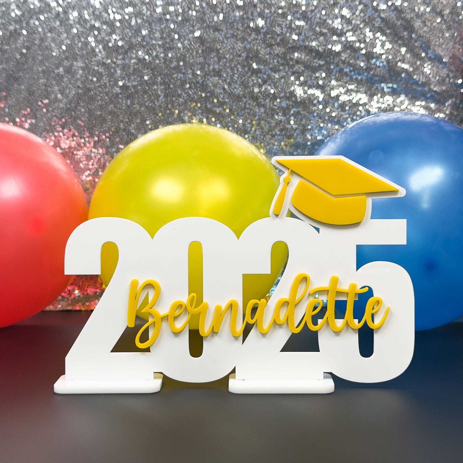 White Graduation Party Sign