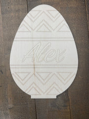 Personalized Paint yourself Easter Egg Decoration. DIY Easter Egg decoration paint kit. Wood easter crafts for kids