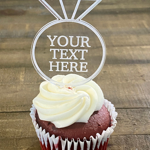 Custom Ring Dessert Topper Set